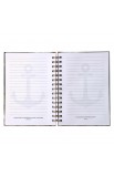 JLW094 - Journal Wirebound LG Brown Anchor For The Soul - - 4 