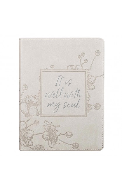 Journal Handy Gray It Is Well With My Soul