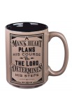 MUG603 - Mug Brown A Man's Heart Prov 16:9 - - 1 