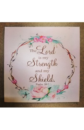 MAC30 - THE LORD IS MY STRENGTH COASTER - - 1 