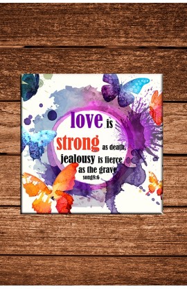 MAC63 - LOVE IS STRONG COASTER - - 1 