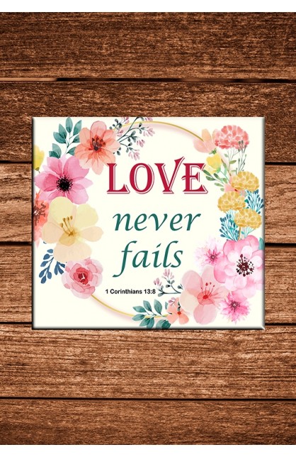 MAC64 - LOVE NEVER FAILS COASTER - - 1 