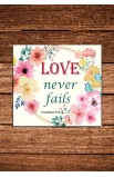 MAC64 - LOVE NEVER FAILS COASTER - - 1 