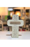 LCP11934 - Cross Desktop Cast Stone Bronze Title Bar Journey - - 1 