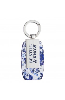KMO106 - Key Ring in Tin Be Still & Know - - 1 