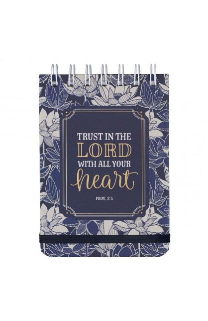 NP059 - Trust In The Lord Wirebound Notepad - Proverbs 3:5-6 - - 1 