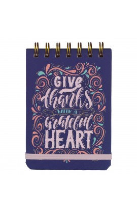 NP062 - Give Thanks With A Grateful Heart Wirebound Notepad - - 1 
