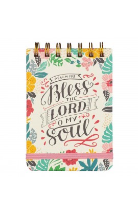 NP064 - Bless the Lord Oh My Soul Wirebound Notepad - - 1 