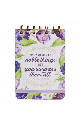 NP063 - Noble Things Wirebound Notepad Proverbs 31:29 - - 1 