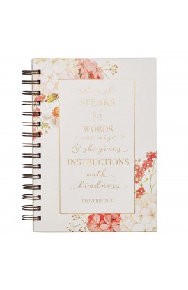 JLW099 - Journal Wirebound Floral When She Speaks - - 1 