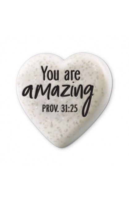 LCP40772 - Tabletop Heart Stone You Amazing 2.25H - - 2 