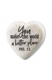 LCP40771 - Tabletop Heart Stone A Better Place2.25 - - 2 