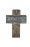 LCP11896 - Cross Wall Cast Stone John 3:16 - - 1 