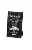 ALL THINGS ARE POSSIBLE BLACK BLOCK PLAQUE