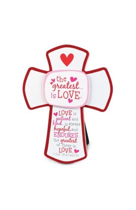 LCP11981 - THE GREATEST IS LOVE MDF CROSS - - 1 