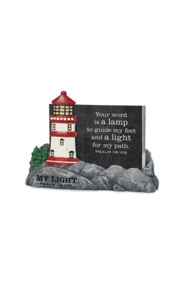 MY LIGHT LIGHTHTOUSE SCRIPTURE CARDS HOLDER