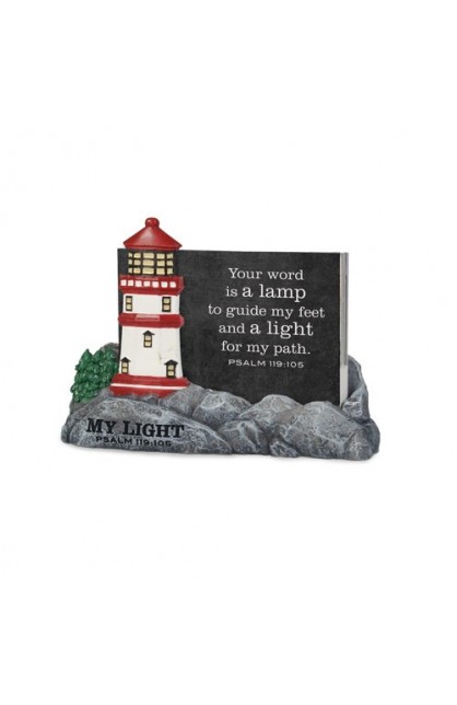 LCP30021 - MY LIGHT LIGHTHTOUSE SCRIPTURE CARDS HOLDER - - 1 