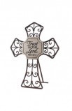 TRUST IN THE LORD RESIN CROSS