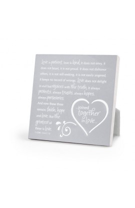 JOINED TOGETHER IN LOVE PLAQUE