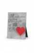 LCP40410 - LOVE DEEPLY CANVAS PLAQUE - - 1 