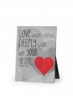 LCP40410 - LOVE DEEPLY CANVAS PLAQUE - - 1 