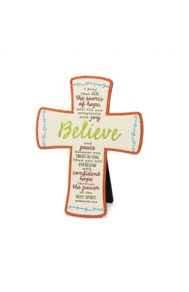 LCP11839 - BELIEVE EMBROIDERED DESKTOP CROSS - - 1 