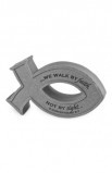 LCP11522 - WALK BY FAITH FISH PLAQUE - - 1 