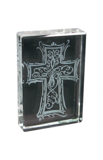 DB19724 - CROSS ETCHED GLASS - - 1 