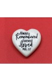 LCP40775 - Tabletop Heart Stone Remembered Loved - - 1 