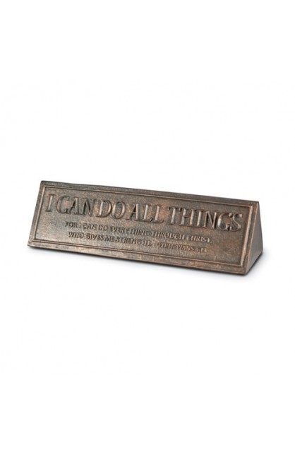 LCP11570 - I CAN DO ALL THINGS DESKTOP PLAQUE - - 1 