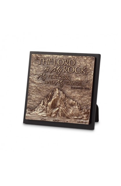 LCP11774 - LORD IS MY ROCK SQUARE PLAQUE - - 1 