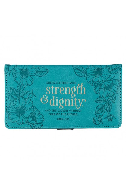 CHB053 - Wallet Teal Strength & Dignity Prov. 31:25 - - 1 