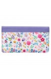 CHB052 - Wallet Purple Floral Printed I Know the Plans Jer. 29:11 - - 2 