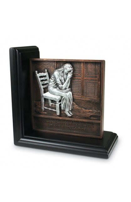 LCP42227 - PRAYING WOMAN BOOKEND PLAQUE - - 1 
