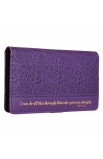 CHB039 - Wallet Purple All This Through Him Phil 4:13 - - 4 