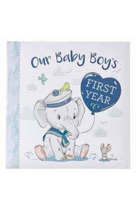 MBB015 - Memory Book Our Baby Boy's First Year Padded Hardcover - - 1 
