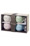 MUGS27 - Mug Ceramic Set FAITH GRACE LOVE JOY - - 3 