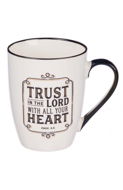MUG689 - Mug Ceramic Trust in the Lord Prov 3:5 - - 1 