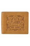 WT138 - Genuine Leather Wallet I Know the Plans Jer 29:11 - - 1 