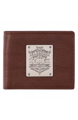 WT137 - Genuine Leather Wallet Blessed is the Man Jer 17:7 - - 1 