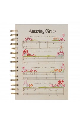Large Wire Journal Amazing Grace Music
