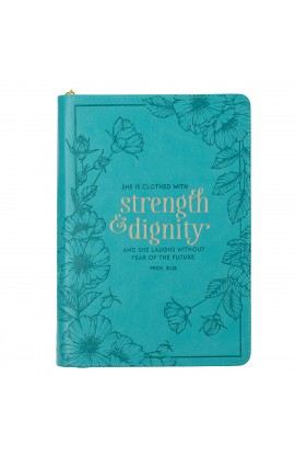 JL525 - Journal Zip She is Clothed in Strength Prov 31:25 - - 1 