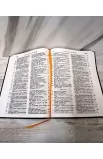 BK2576 - AMHARIC BIBLE R052PL BLACK BROWN NEW EDITION - - 6 