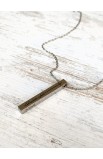 SC0181 - YOUR WILL BE DONE ARABIC VERTICAL BAR NECKLACE - لتكن مشيئتك - - 3 