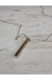 SC0179 - UNDER HIS WINGS VERTICAL BAR NECKLACE - - 2 