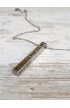 SC0180 - BEAUTIFUL ONE VERTICAL BAR NECKLACE - - 1 