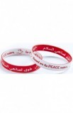 SC0002-4 - PEACE MAKERS DOUBLE SIDED SILICONE BRACELET - - 1 