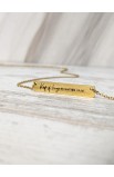 SC0174 - KING OF KINGS BAR NECKLACE GOLD PLATED - - 2 
