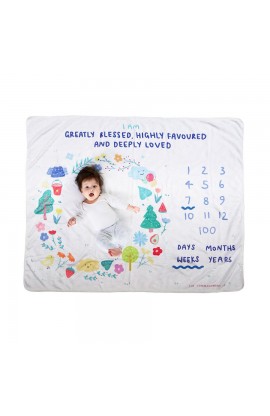 TCPB003 - GREATLY BLESSED HIGHLY FAVOURED BABY PHOTOGRAPHY BLANKET - - 1 