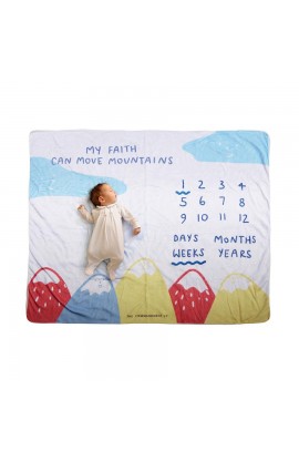 MY FAITH CAN MOVE MOUNTAINS BABY PHOTOGRAPHY BLANKET